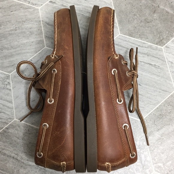 Dockers Brown Leather Boat Shoes | 9 - Picture 7 of 8